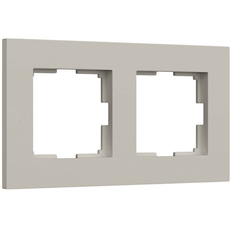 Рамка 2-постовая Werkel Slab W0022917 дымчатый софт