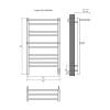 Полотенцесушитель электрический Aquatek Альфа П10 AQ EL RRP1090BL Quick Touch Черный 50x90 фото 4