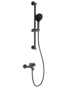 Смеситель для ванны Wonzon & Woghand WW-4560-BGG с душевым гарнитуром, темный графит