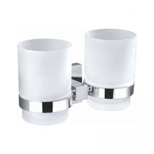 Два стакана Wonzon & Woghand WW-8928 с держателем, хром