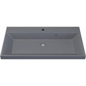 Раковина Uperwood Classic Quartz 291030010 серая матовая, бетон, 90x45 Раковина Uperwood Classic Quartz 291030010 серая матовая, бетон, 90x45