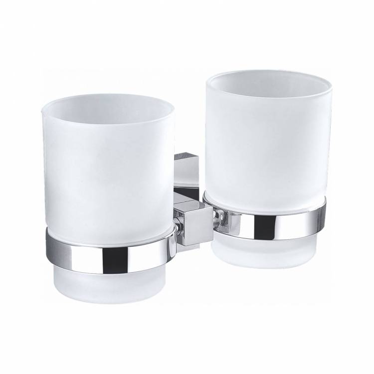 Два стакана Wonzon & Woghand WW-8928 с держателем, хром