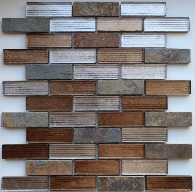 Мозаика LeeDo Naturelle 8 Alcantara Ruggine (2.3x7.3) 26x29.8