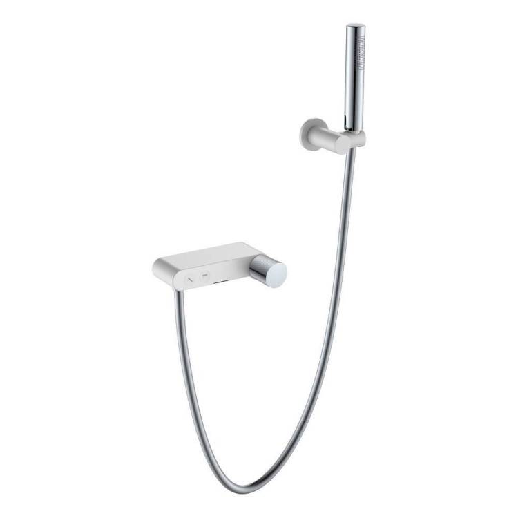 Смеситель для ванны Boheme Stick 123-WCR.2 White Touch Chrome