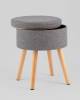 Пуф Stool Group Store Woody HS-WL14 V18 серая, рогожка, с ящиком фото 4
