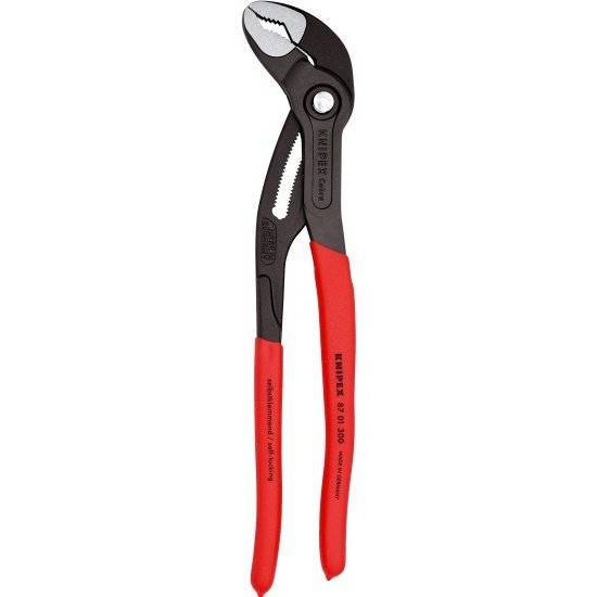 Переставные клещи KNIPEX COBRA , 70 мм (2 3/4 ), под ключ 60 мм, 300 мм, серые, 1К ручки