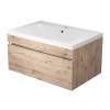 Тумба под раковину Uperwood Eva 3930213465 подвесная, выдвижной ящик, крафт табачный, 75 см фото 3
