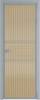 Межкомнатная дверь Profil Doors 2 AX цвет профиля Серебро, стекло безопасное 6 мм мору золото 800x2000