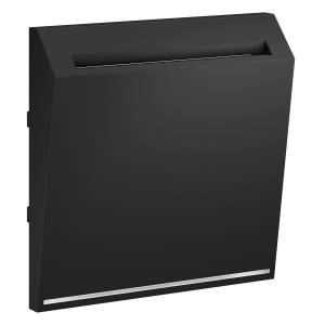 Лицевая панель для карточного выключателя Voltum S70 VLS002607 графит