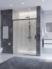 Душевая дверь в нишу Cezares PLANE-BF-1-140-C-GM профиль оружейная сталь, стекло прозрачное, 140x195 фото 2