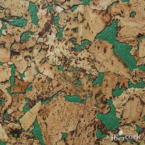 Пробковое покрытие IberCork Лерида верде 600x300x3