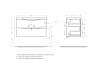 Тумба под раковину Belbagno Marino-Cer MARINO-CER-900-2C-SO-WO-P 86.8x43.8x50 Rovere Bianco подвесная с двумя выкатными ящиками фото 11