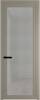 Межкомнатная дверь Profil Doors 1 AGP цвет профиля Никель матовый, стекло безопасное 6 мм рэте 600x2000