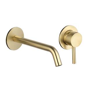 Смеситель для раковины AQUAme Siena AQM6215BG шлифованное золото