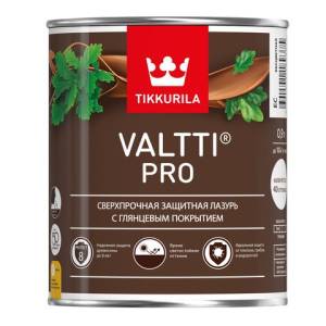 TIKKURILA VALTTI PRO лазурь сверхпрочная, защитная, глянцевая, бесцветный (9л)