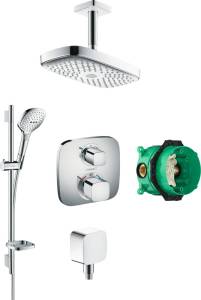 Душевой комплект Hansgrohe Raindance Select E 300 (2 jet) 27384000 + 26620000 + 26457000 + 15708000