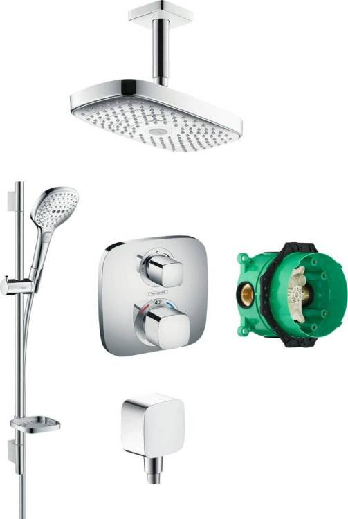 Душевой комплект Hansgrohe Raindance Select E 300 (2 jet) 27384000 + 26620000 + 26457000 + 15708000