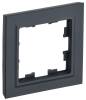 Рамка 1-постовая IEK Brite BR-M12-K53 графит