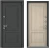 Входная стальная дверь Torex SNEGIR ARCTIC PP 3314782 ЛКП Графит/ПВХ Лиственница крем 2000x880