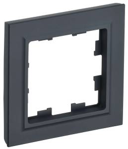 Рамка 1-постовая IEK Brite BR-M12-K53 графит