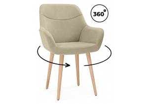 Деревянный стул Notta Флюид 360 642973 бежевый (zd 210) / светлое дерево