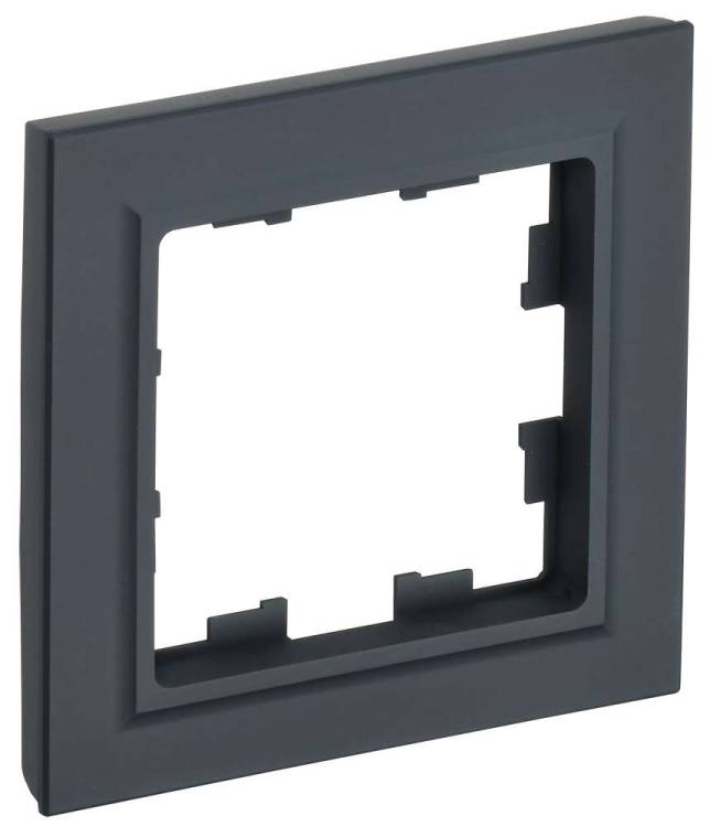 Рамка 1-постовая IEK Brite BR-M12-K53 графит