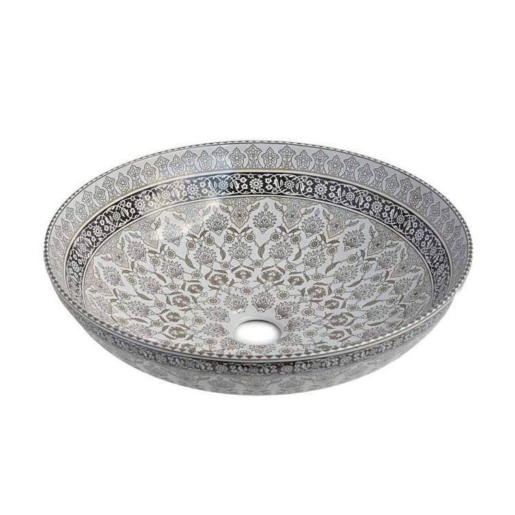 Раковина Bronze de Luxe Марракеш 1008G 40 см, серая