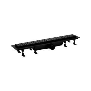 Душевой лоток Plastbrno DESIGN 6 SZA6550 с решеткой и опорами, черный