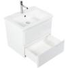 Тумба с раковиной Belbagno Albano-Cer ALBANO-CER-600-2C-SO-BL 57x44x50 Bianco Lucido подвесная с двумя выкатными ящиками фото 4