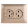 Розетка 2-местная IEK Skandy SK-R20-10-K98-F песочный фото 4