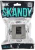 Розетка компьютерная RJ45 IEK Skandy SK-K10-1-K50 никель фото 6