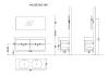 Тумба под раковину Armadi Art Vallessi 837-140-LA 140x46 см light oak фото 2