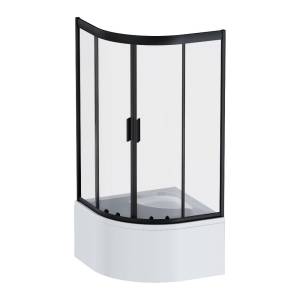 Душевой уголок AM.PM Gem W90G-401A090BT 90x90 стекло прозрачное, профиль черный матовый