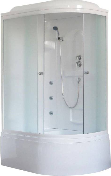 Душевая кабина Royal Bath ВК RB8120BK2-M-L с высоким поддоном, с сиденьем
