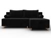 Диван угловой Лига Диванов Лига-102 134794 Черный фото 2