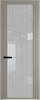 Межкомнатная дверь Profil Doors 2 AGP цвет профиля Никель матовый, стекло безопасное 6 мм страйп 600x2000