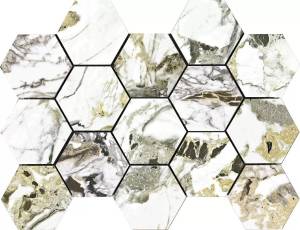 Мозаика Pamesa Lux Grotta 086.297.0032.09099 Malla Hex 32.5x22.5