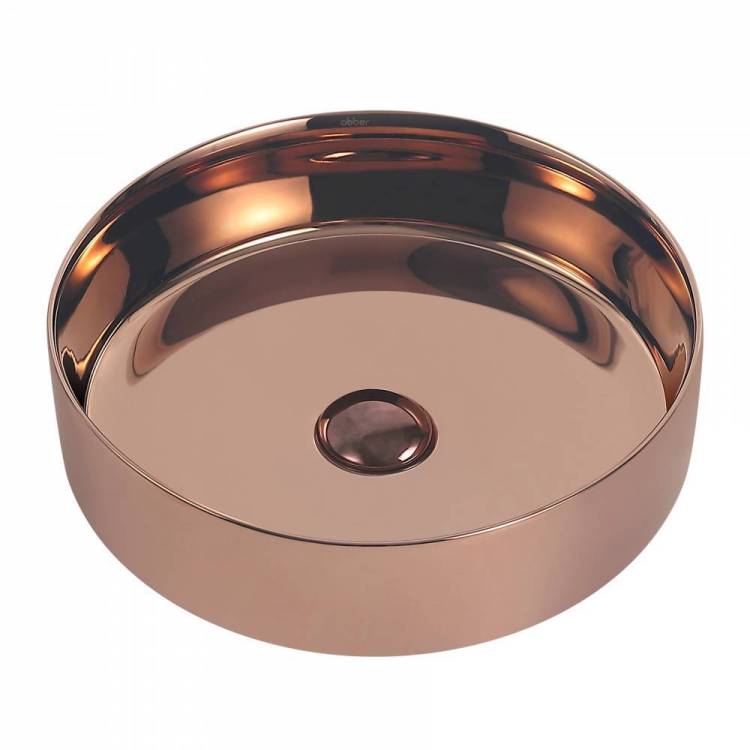 Раковина Abber Bequem AC2109RG 40 см, розовое золото