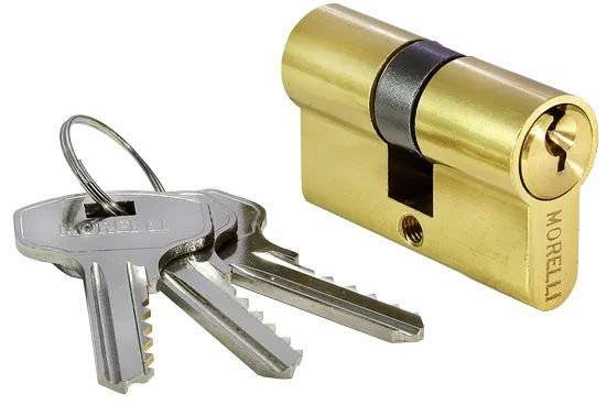 Цилиндр ключевой Morelli Simple 50C PG золото