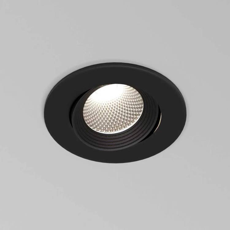 Встраиваемый точечный светодиодный светильник Elektrostandard Even 25094/LED 7W 4000K черный