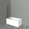Душевая шторка на ванну BelBagno Uno V-1-70/150-C-Cr фото 2