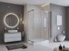 Душевой уголок BelBagno Uno UNO-195-AH-2-100/80-CH-CR профиль хром глянцевый, стекло матовое, 100x80x195 фото 2