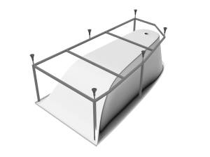 Каркас для ванны Vayer Boomerang Гл000010787 180x100