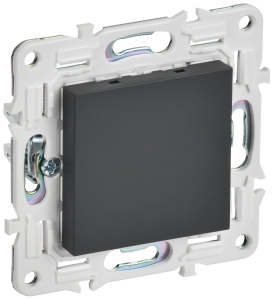 Заглушка с суппортом IEK Skandy SK-PL10-K53 графит