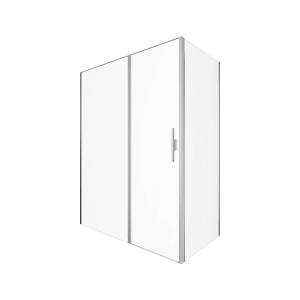 Душевой уголок Allen Brau Priority 3.31038.BA + 3.31047.BA профиль брашированное серебро, 1600x1000