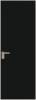 Межкомнатная дверь Profil Doors 1 AGK цвет профиля Никель матовый, стекло безопасное 4 мм монохром черный 700x2000