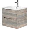 Тумба с раковиной Belbagno Acqua ACQUA-700-2C-SO-PS 70x45x50 Pino Scania подвесная с двумя выкатными ящиками фото 2