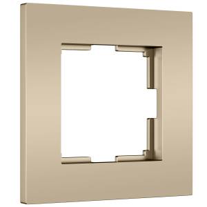 Рамка 1-постовая Werkel Slab W0012911 шампань софт