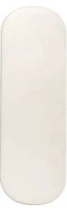 Керамическая плитка Dna Tiles Calema 136316 Oval White Matt 5.2x16