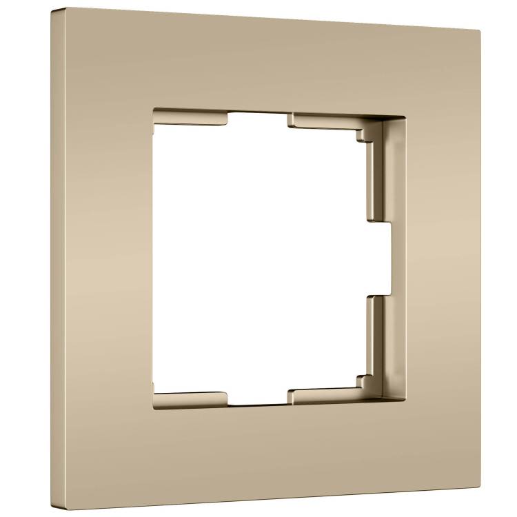 Рамка 1-постовая Werkel Slab W0012911 шампань софт